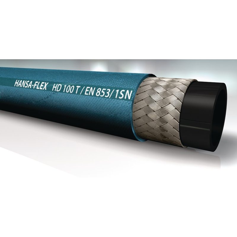HANSA-FLEX HD 100 T braided hydraulic hose (EN 853 1SN)