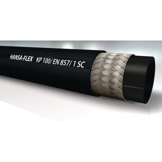 HANSA-FLEX KP 100 braided hydraulic hose (EN 857 1SC)