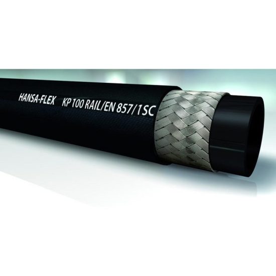 HANSA-FLEX KP 100 RAIL braided hydraulic hose (EN 857 1SC)