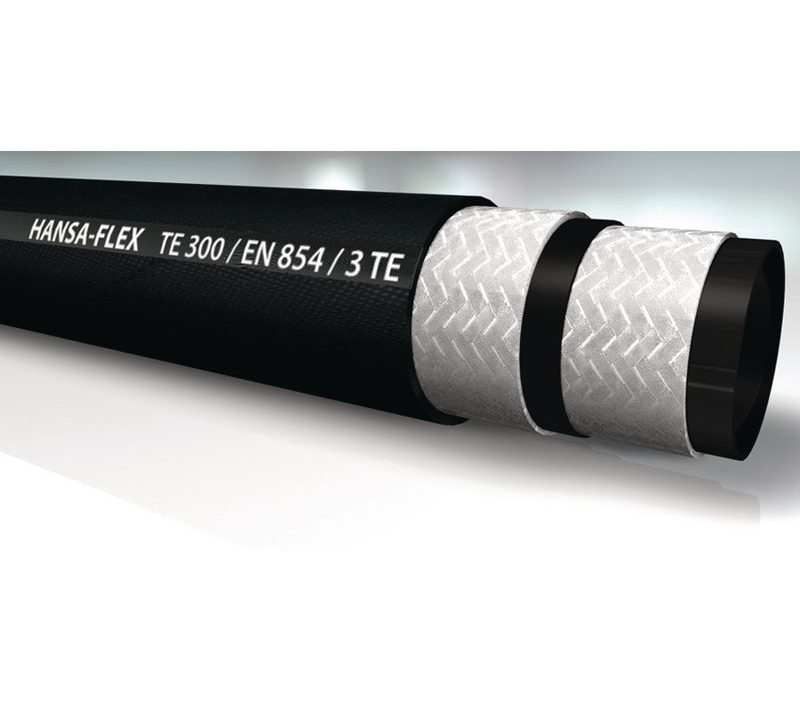 HANSA-FLEX TE 300 textile braid hydraulic hose (EN 854 3TE)