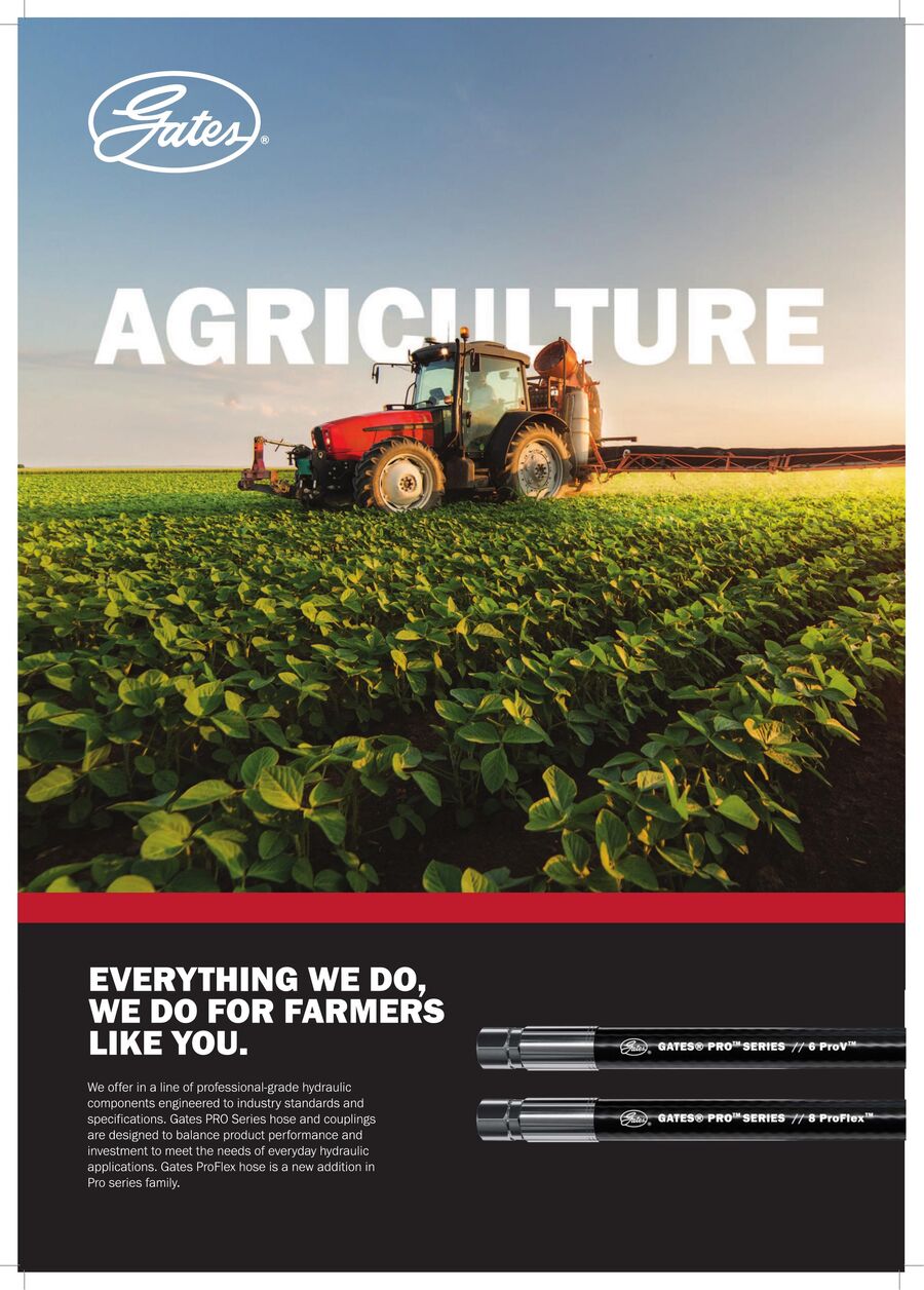 Gates hydraulic hose for agriculture