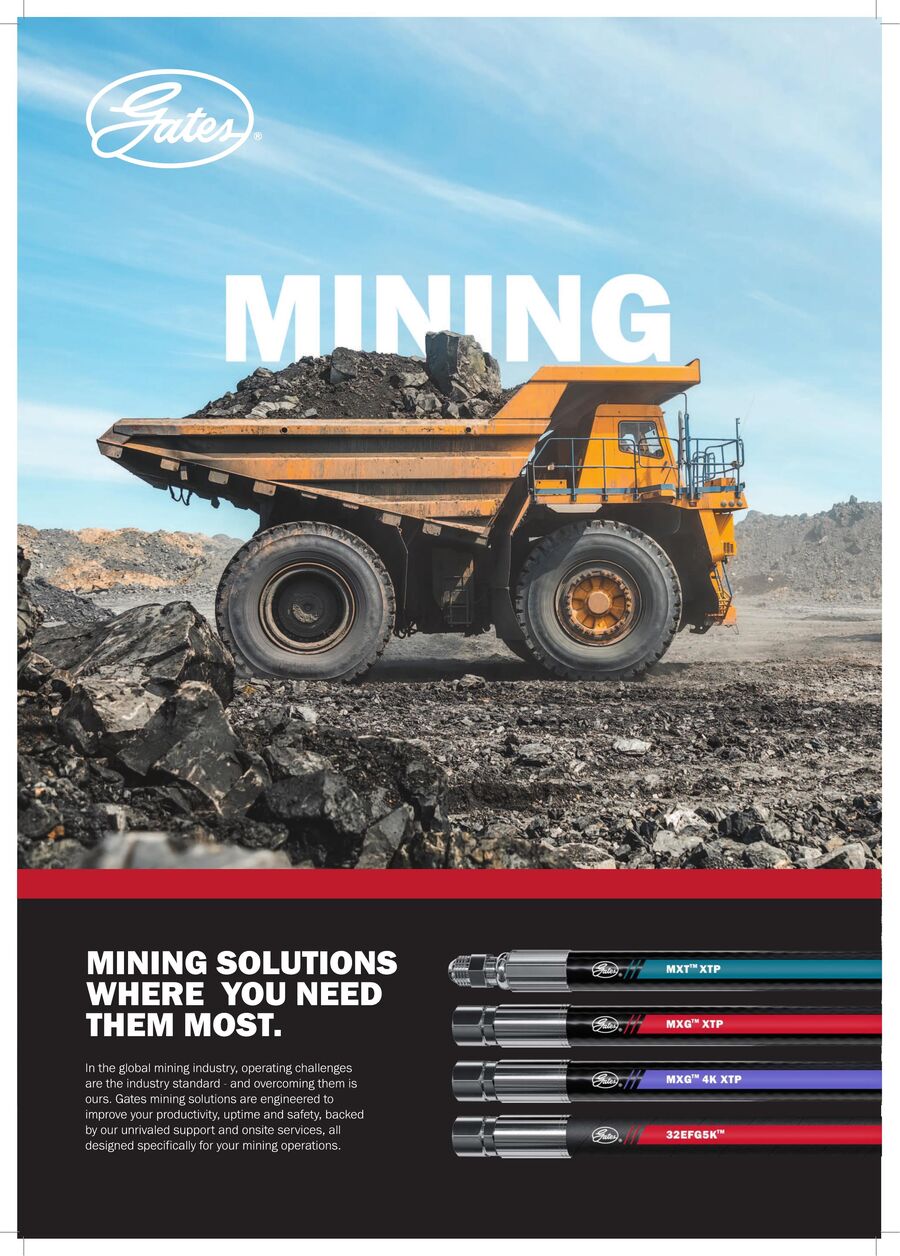 Gates hydraulic hose for mining