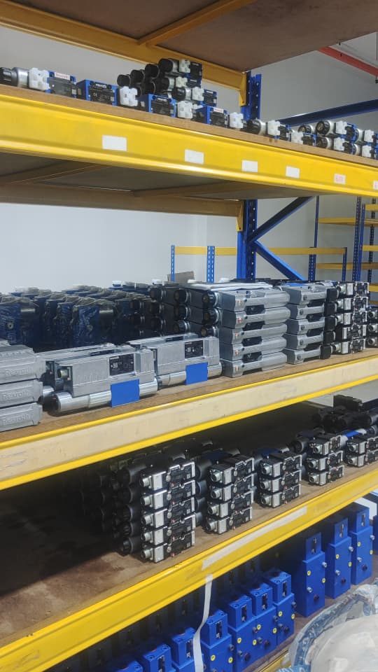 Bosch Rexroth directional control valves in stock at Twin Hydraulics Engineering warehouse, Malaysia